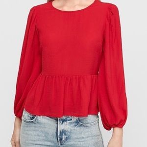 NWT Express Flowy Red Blouse size XS